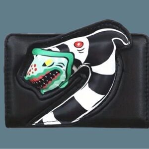 Sandworm Snap-Zipper Black Wallet (Beetlejuice)